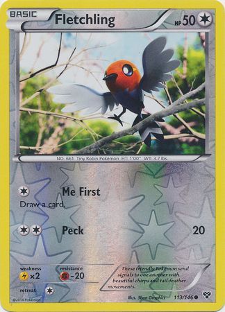 Fletchling - 113/146 - Common - Reverse Holo | XY - Base Set
