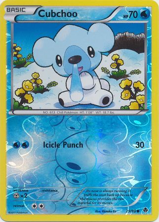 Cubchoo - 29/98 - Common - Reverse Holo | Emerging Powers