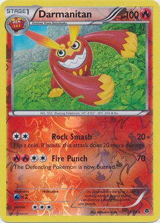 Darmanitan - 21/98 - Rare - Reverse Holo | Emerging Powers