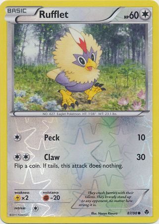 Rufflet - 87/98 - Common - Reverse Holo | Emerging Powers