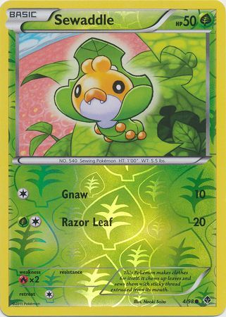 Sewaddle - 4/98 - Common - Reverse Holo | Emerging Powers