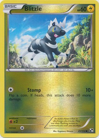 Blitzle - 41/114 - Common - Reverse Holo | Black and White