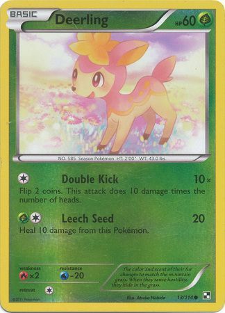 Deerling - 13/114 - Common - Reverse Holo | Black and White