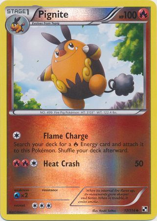 Pignite - 17/114 - Uncommon - Reverse Holo | Black and White