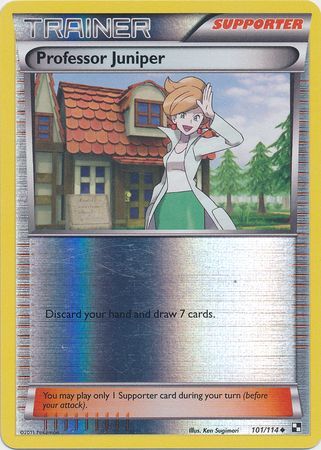 Professor Juniper - 101/114 - Reverse Holo | Black and White