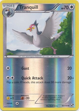 Tranquil - 85/114 - Uncommon - Reverse Holo | Black and White