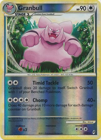 Granbull - 26/95 - Rare - Reverse Holo | Call of Legends