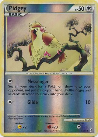 Pidgey - 67/95 - Common - Reverse Holo | Call of Legends