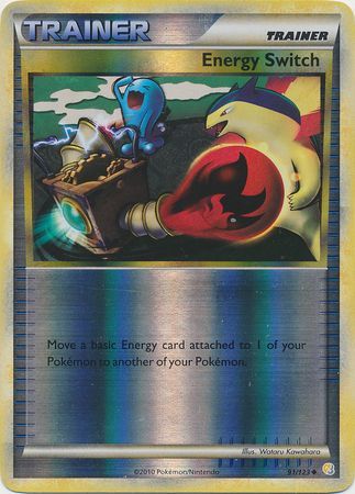 Energy Switch - 91/123 - Reverse Holo | HeartGold SoulSilver