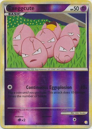 Exeggcute - 63/123 - Common - Reverse Holo | HeartGold SoulSilver