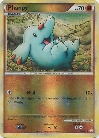 Phanpy - 77/123 - Common - Reverse Holo | HeartGold SoulSilver