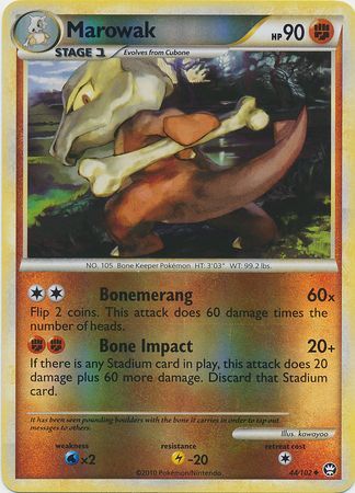 Marowak - 44/102 - Uncommon - Reverse Holo | HS Triumphant