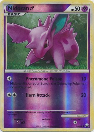 Nidoranâ™‚ - 70/102 - Common - Reverse Holo | HS Triumphant