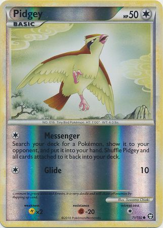 Pidgey - 71/102 - Common - Reverse Holo | HS Triumphant