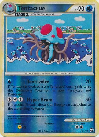 Tentacruel - 50/102 - Uncommon - Reverse Holo | HS Triumphant