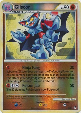 Gliscor - 4/90 - Holo Rare - Reverse Holo | HS Undaunted