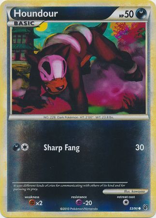 Houndour - 53/90 - Common - Reverse Holo | HS Undaunted