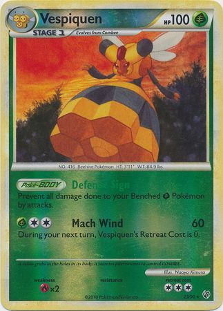 Vespiquen - 23/90 - Rare - Reverse Holo | HS Undaunted