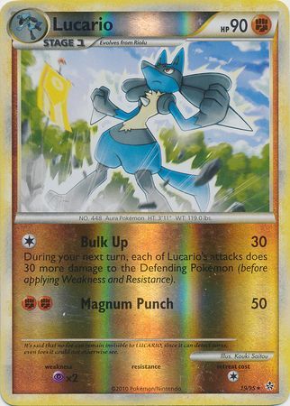 Lucario - 19/95 - Rare - Reverse Holo | HS Unleashed