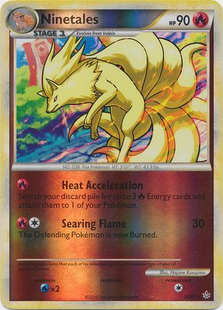 Ninetales - 20/95 - Rare - Reverse Holo | HS Unleashed