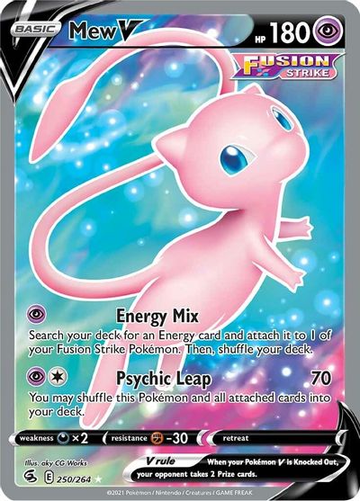 Mew V - 250/264 - Full Art Ultra Rare | SWSH - Fusion Strike