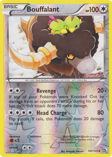 Bouffalant - 107/113 - Uncommon - Reverse Holo | Legendary Treasures