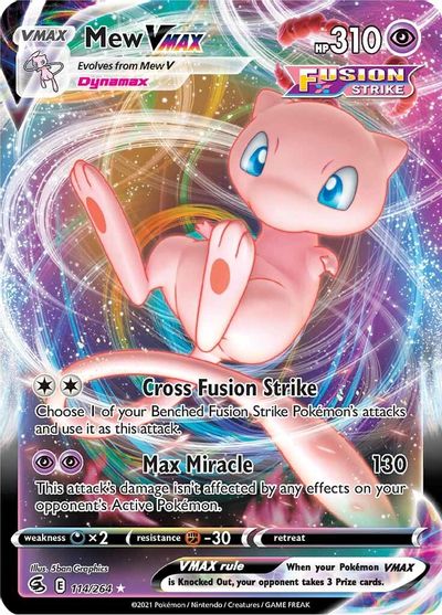 Mew VMAX - 114/264 - Ultra Rare | SWSH - Fusion Strike