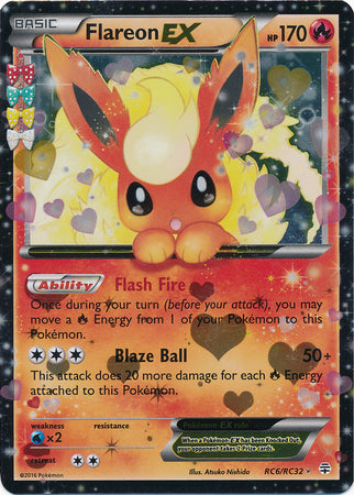 Flareon-EX - RC6/RC32 - Holo Rare ex | Generations