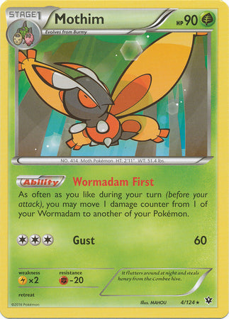 Mothim - 4/124 - Rare | XY - Fates Collide