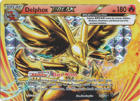 Delphox BREAK - 14/124 - Rare BREAK | XY - Fates Collide