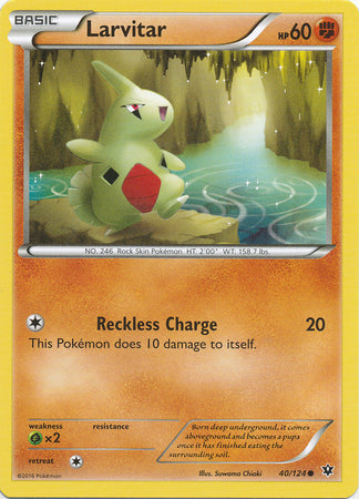 Larvitar - 40/124 - Common | XY - Fates Collide