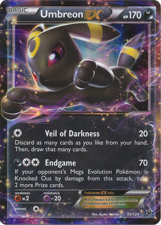 Umbreon-EX - 55/124 - Holo Rare ex | XY - Fates Collide