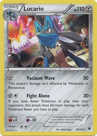 Lucario - 63/124 - Holo Rare | XY - Fates Collide