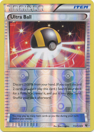 Ultra Ball - 113/124 - Uncommon - Reverse Holo | XY - Fates Collide