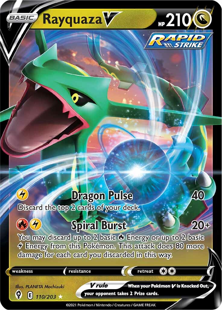 Rayquaza V - 110/203 - Ultra Rare | SWSH - Evolving Skies