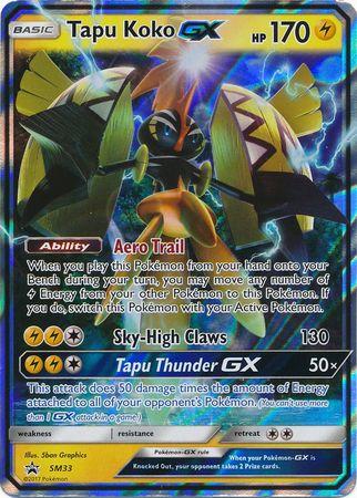 Tapu Koko GX - SM33 - Promo | SM Black Star Promos