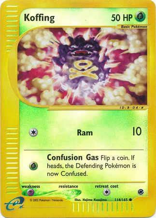 Koffing - 114/165 - Common - Reverse Holo | Expedition