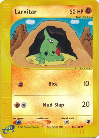 Larvitar - 116/165 - Common - Reverse Holo | Expedition