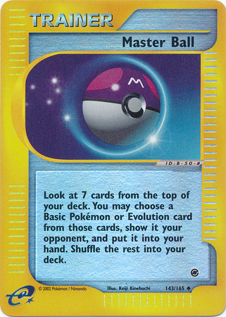 Master Ball - 143/165 - Uncommon - Reverse Holo | Expedition