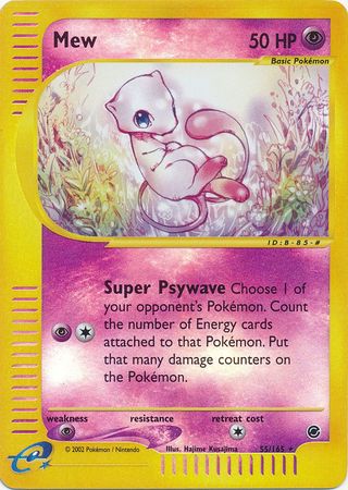 Mew - 55/165 - Rare - Reverse Holo | Expedition
