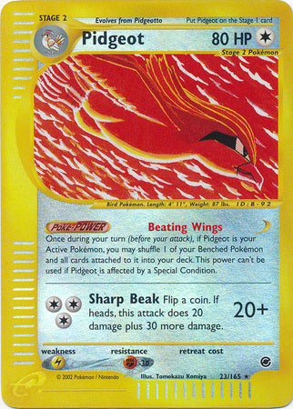 Pidgeot - 23/165 - Holo Rare - Reverse Holo | Expedition