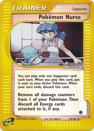 Pokemon Nurse - 145/165 - Uncommon - Reverse Holo | Expedition