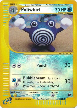 Poliwhirl - 89/165 - Uncommon - Reverse Holo | Expedition