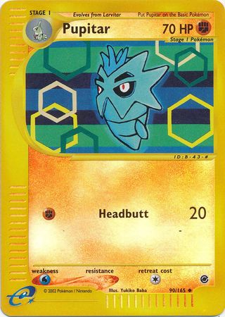 Pupitar - 90/165 - Uncommon - Reverse Holo | Expedition