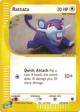 Rattata - 128/165 - Common - Reverse Holo | Expedition