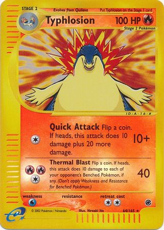 Typhlosion - 64/165 - Rare - Reverse Holo | Expedition