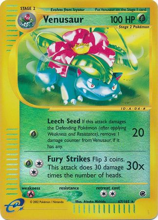 Venusaur - 67/165 - Rare - Reverse Holo | Expedition