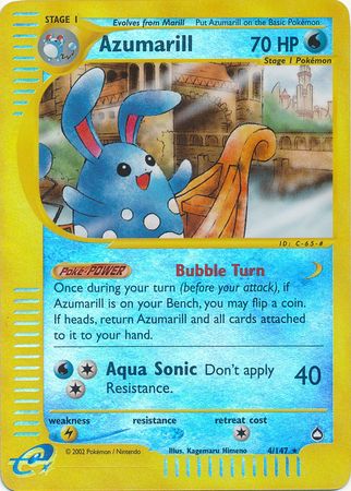 Azumarill - 4/147 - Rare - Reverse Holo | Aquapolis