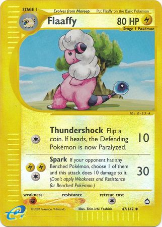 Flaaffy - 47/147 - Uncommon - Reverse Holo | Aquapolis