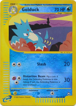 Golduck - 50a/147 - Uncommon - Reverse Holo | Aquapolis